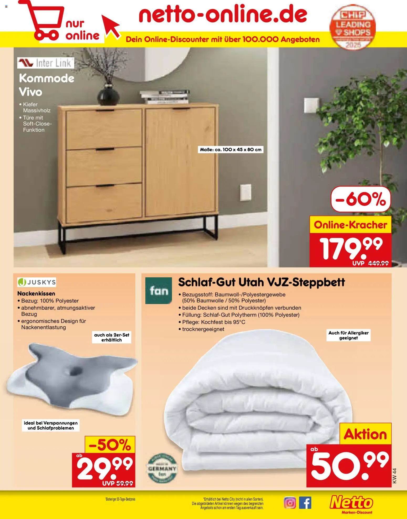 Netto Marken-Discount Prospekt 	 – gültig ab 27.10.2025 | Seite: 61 | Produkte: Vivo, Kommode