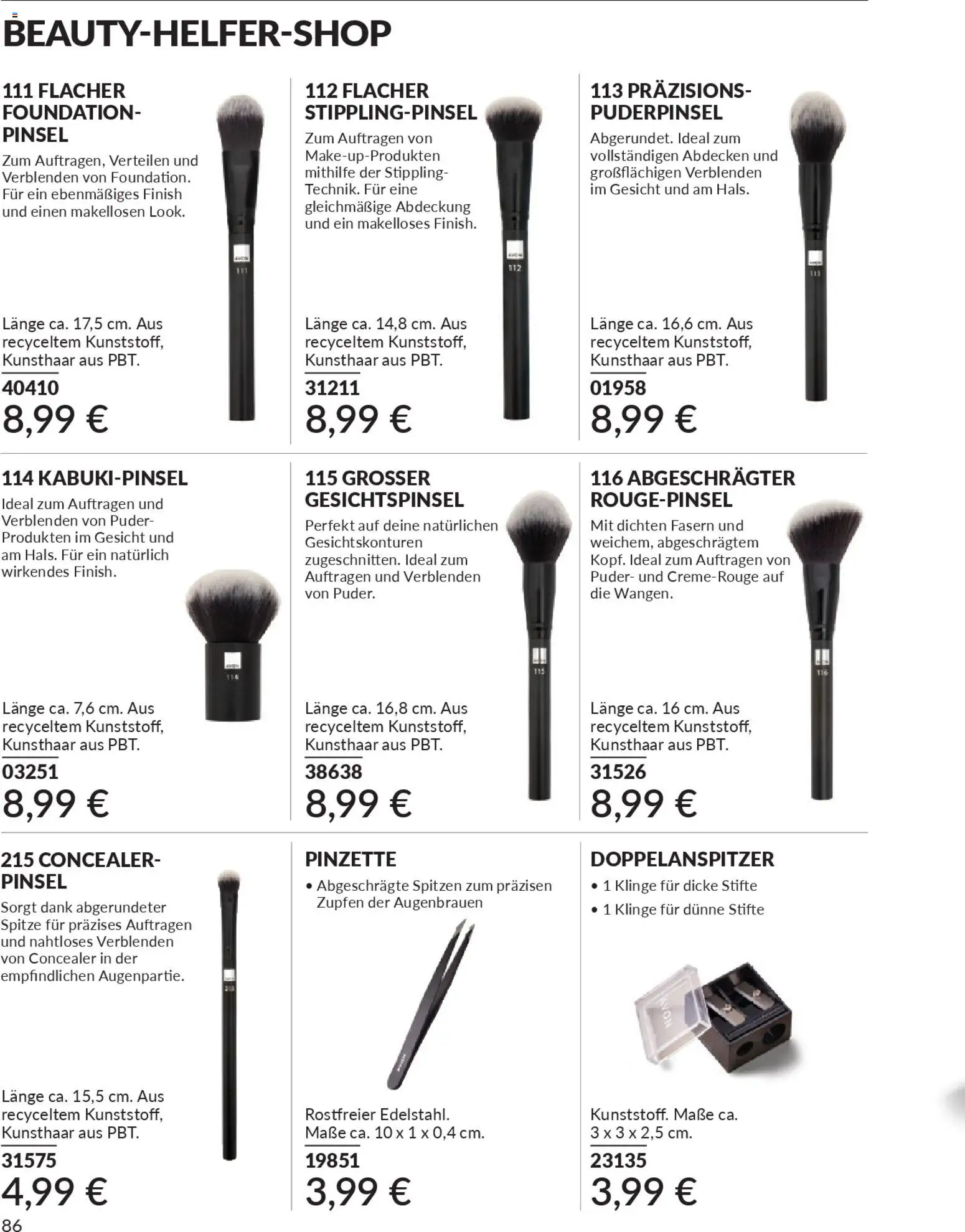 Avon - Black Friday – gültig ab 01.11.2025 | Seite: 88 | Produkte: Concealer, Puder, Rougepinsel, Puderpinsel