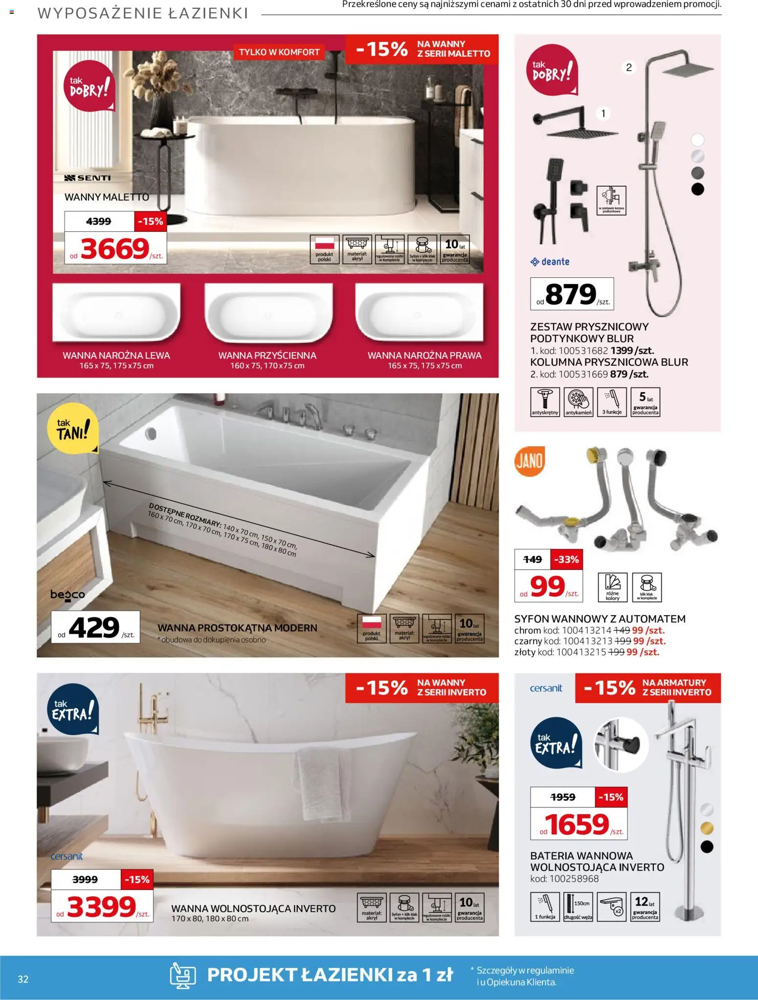 Komfort gazetka od 18.03.2026 | Strona: 32 | Produkty: Bateria