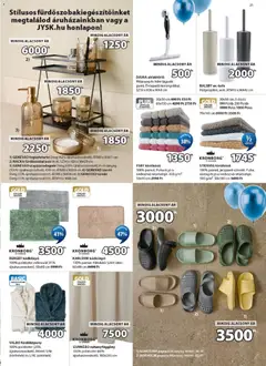 JYSK akciós újság - amely érvényes a következő dátumtól: 08.04.2026 | Oldal: 21 | Termékek: Törölköző, Szappanadagoló, Zuhanyfüggöny, Fürdőköpeny