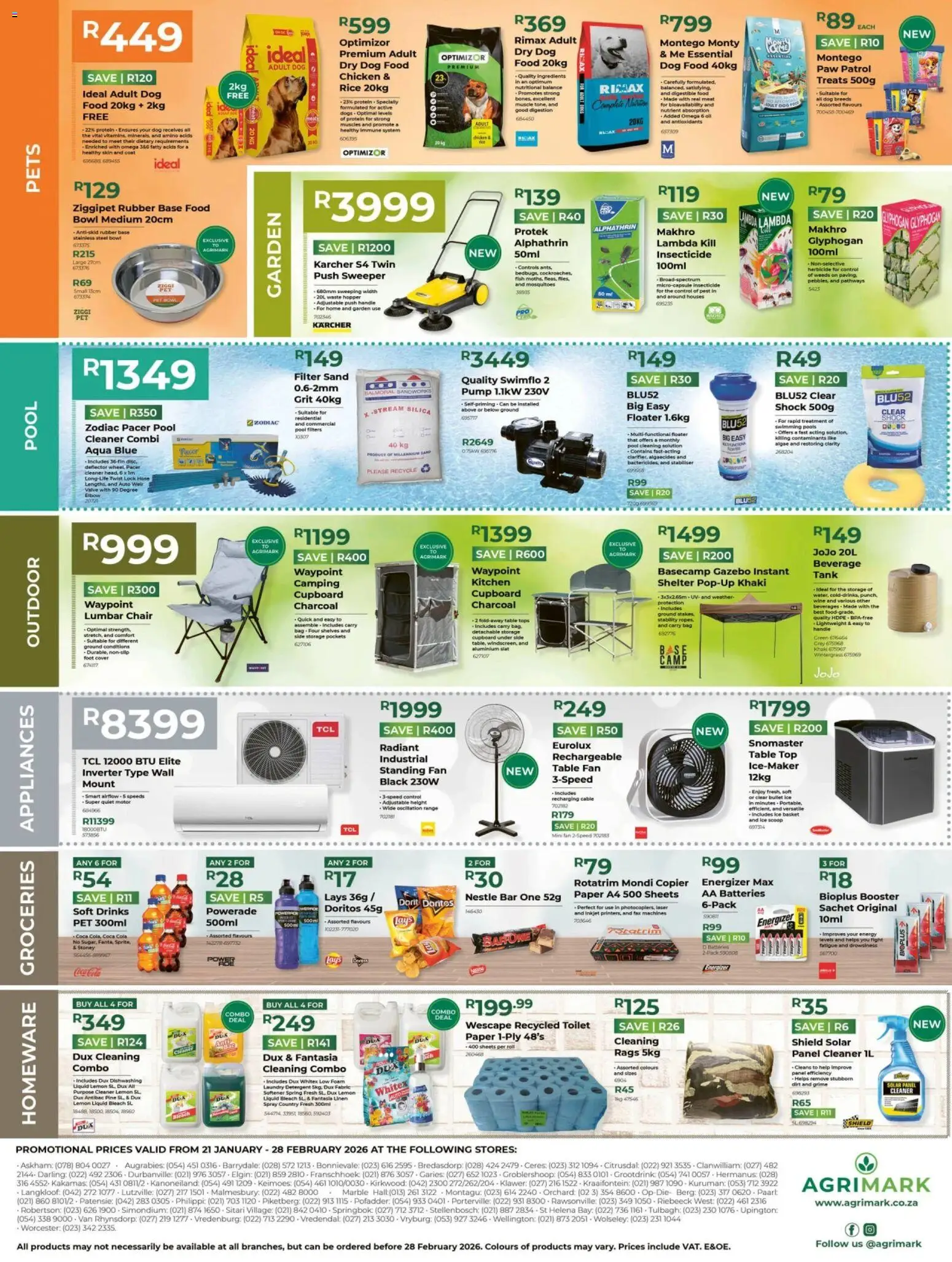 New Agrimark catalogue – valid from 21.01.2026 | Page: 4 | Products: Fan, Bleach, Rice, Paper
