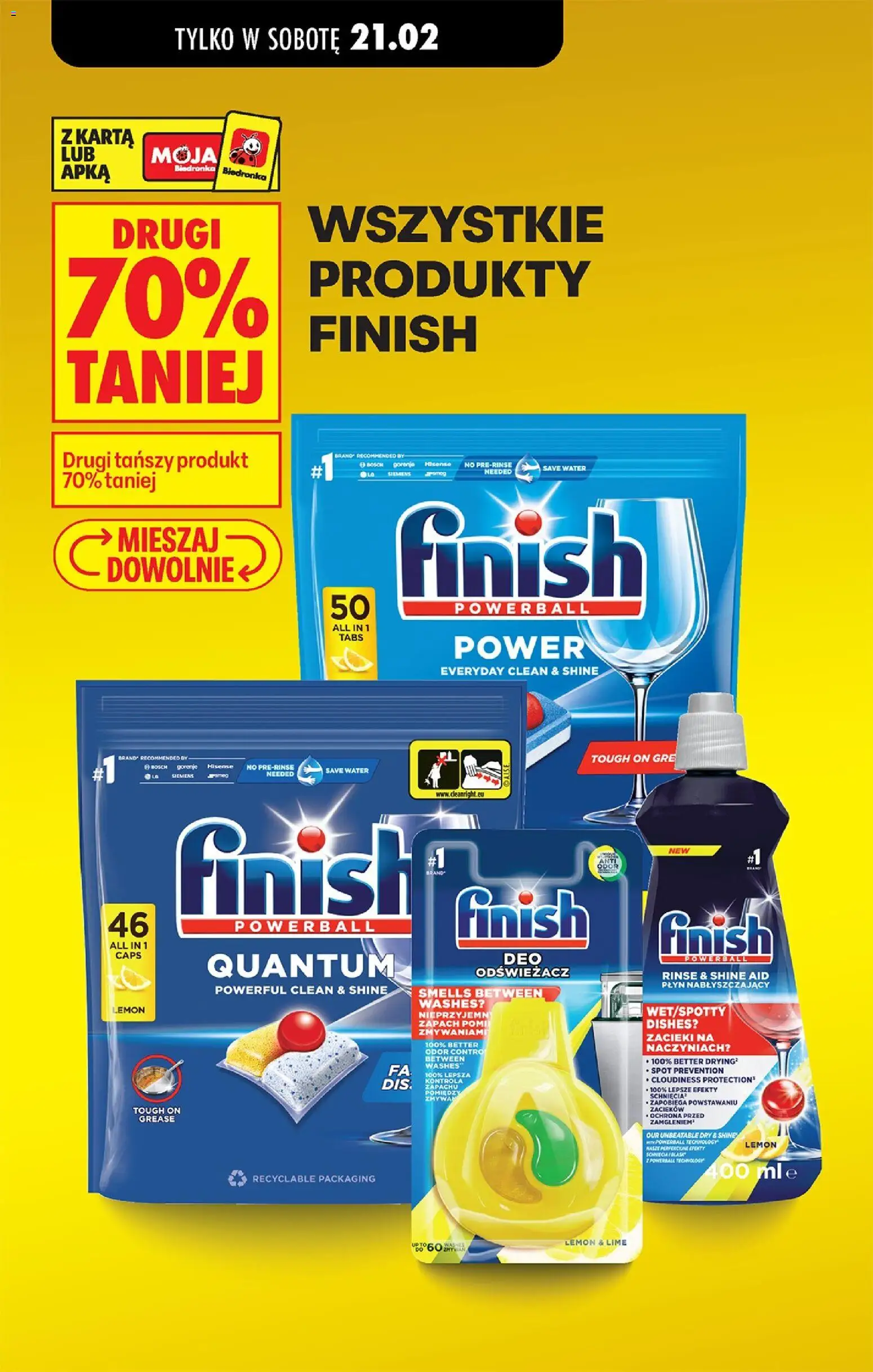 Biedronka gazetka - Tani weekend od 20.02.2026 | Strona: 8 | Produkty: Odświeżacz, Karta, Zapach, Finish