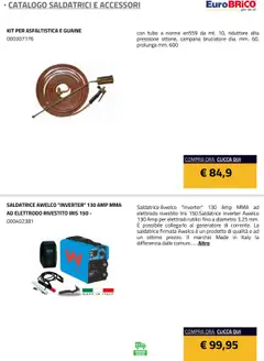 Anteprima del volantino Eurobrico Saldatrici e accessori catalogo valido a partire dal 23.07.2025 | Pagina: 10 | Prodotti: Tubo, Saldatrice, Generatore