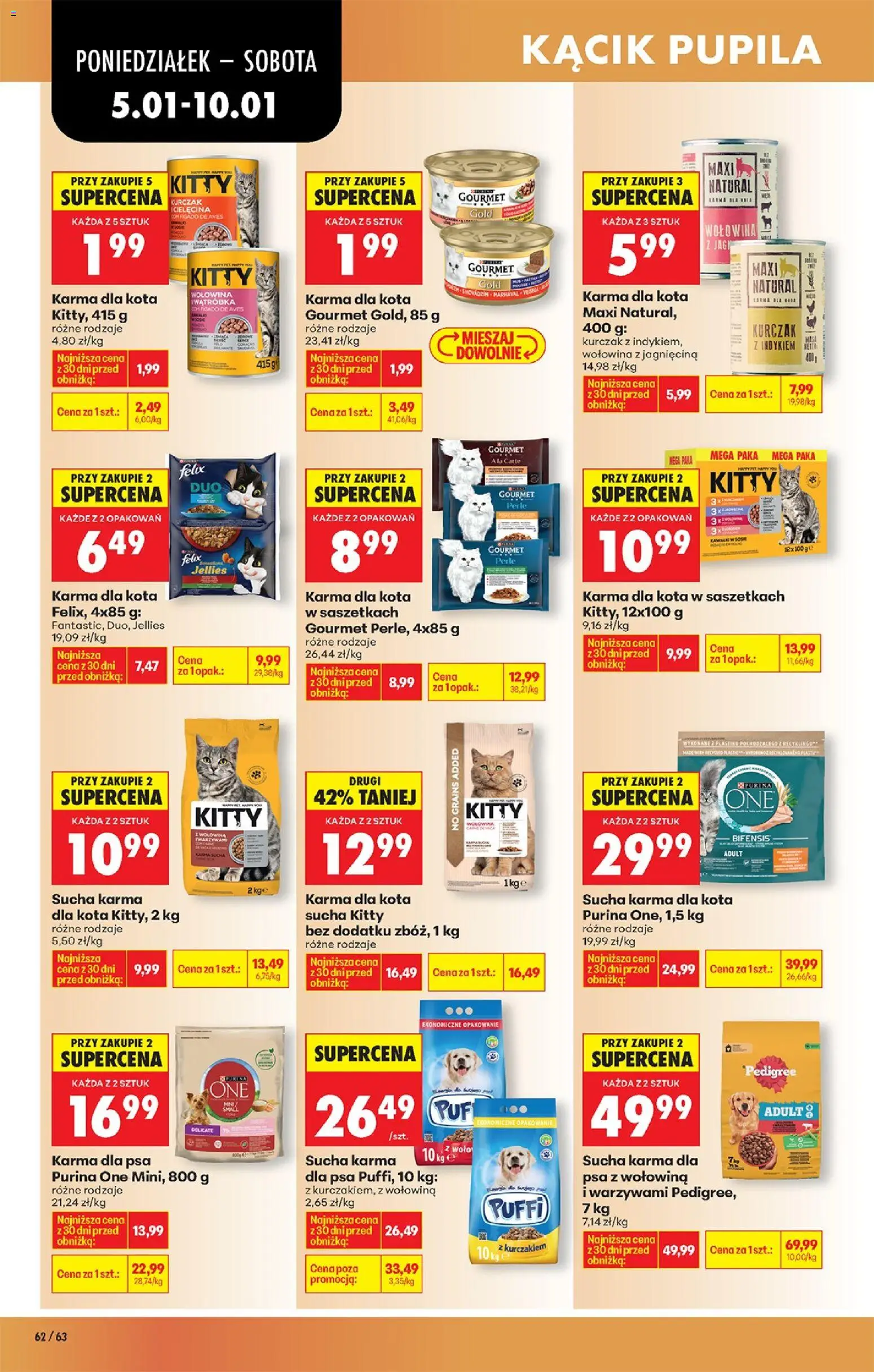 Biedronka gazetka od 05.01.2026 | Strona: 72 | Produkty: Kurczak, Jagnięcina, Karma dla kota, Wołowina