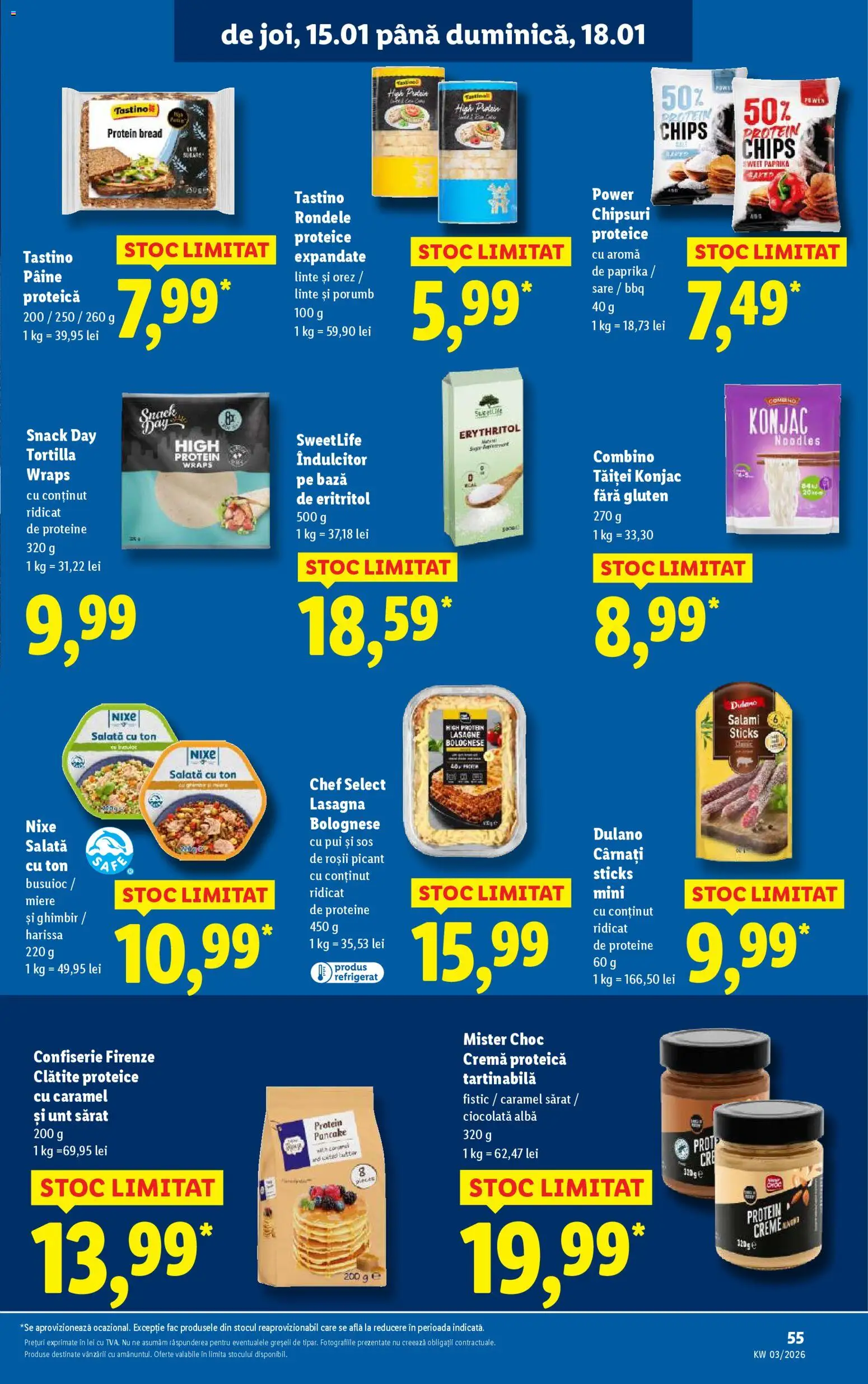 Noul catalog Lidl – valabil de la 12.01.2026 | Pagină: 55 | Produse: Orez, Fistic, Noodles, Ayakkabı düzenleyici