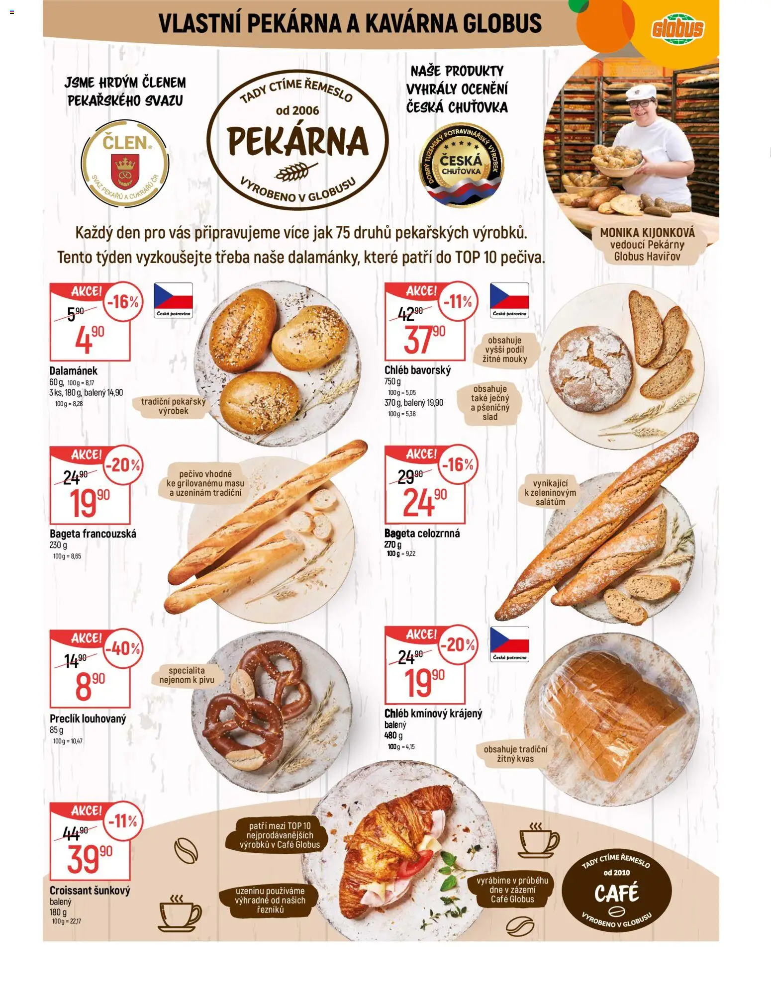 Globus leták - Havířov od 12.11.2025 | Strana: 6 | Produkty: Globus, Chléb, Croissant, Bageta