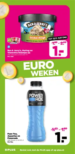 Ben & Jerry's, Hertog en Viennetta Kleintjes ijs, Alle varianten à 100-200 ml Per stuk - Voorbeeld van een folder van Plus, geldig van 14.01.2026 | Pagina: 14 | Producten: Fles