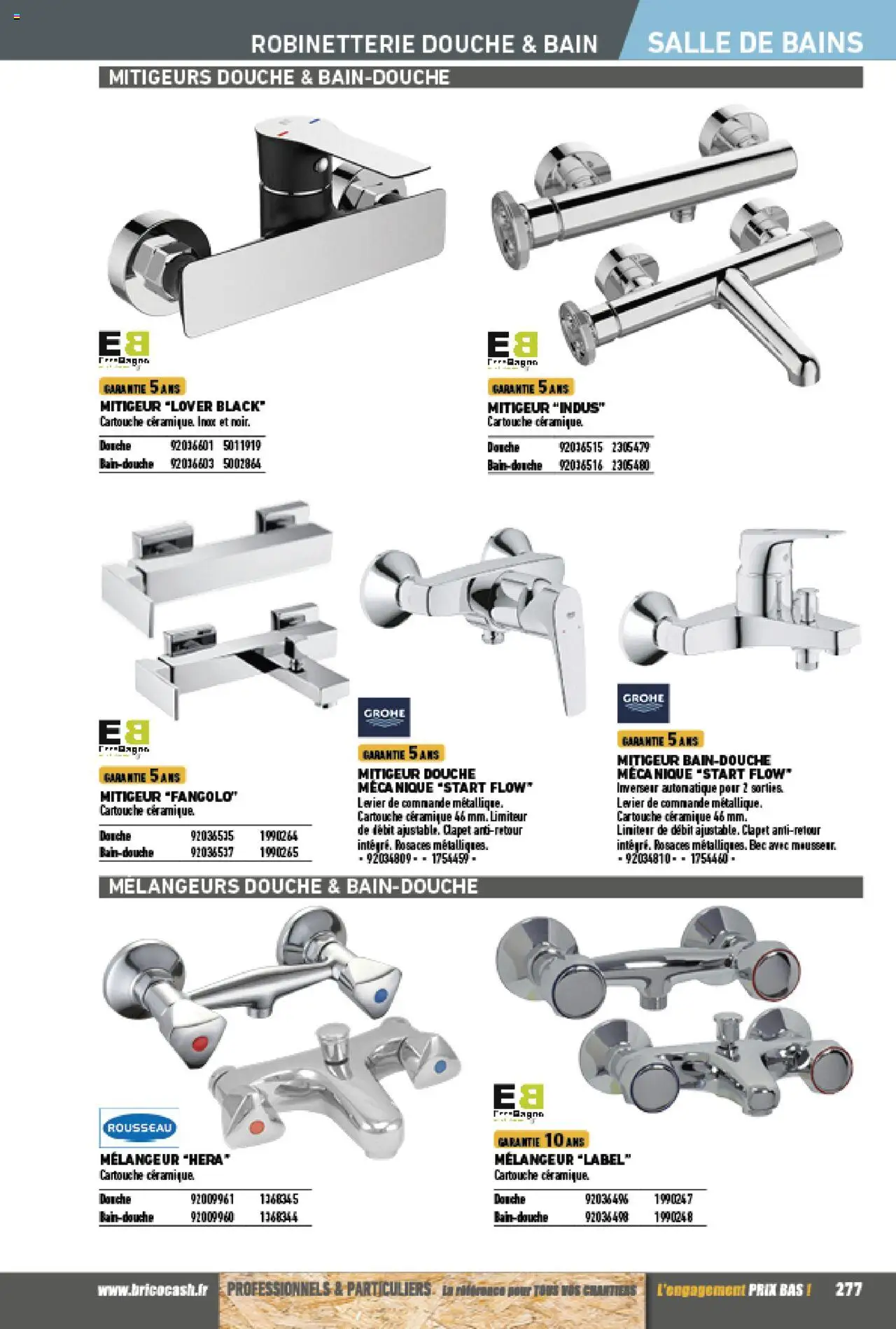 {H1} | Page: 277 | Produits: Douche, Cartouche