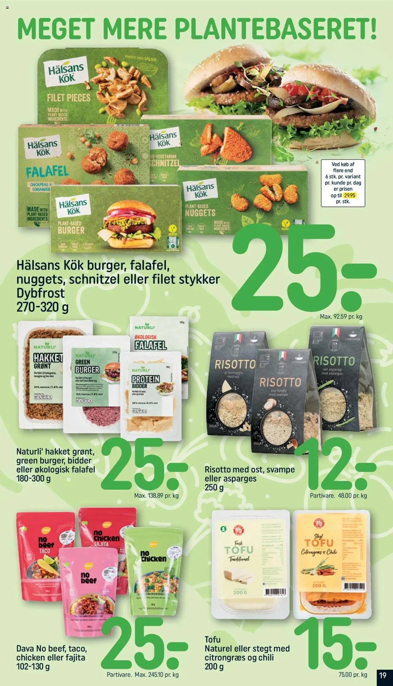 Rema 1000 tilbudsavis – gyldig fra 05.10.2025 | Side: 19 | Produkter: Svampe, Tofu, Ost, Nuggets