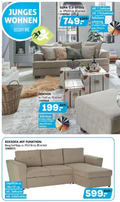 Möbel Kraft Prospekt 	 ab 11.03.2026 gültig | Seite: 6 | Produkte: Hocker, Ecksofa, Sofa