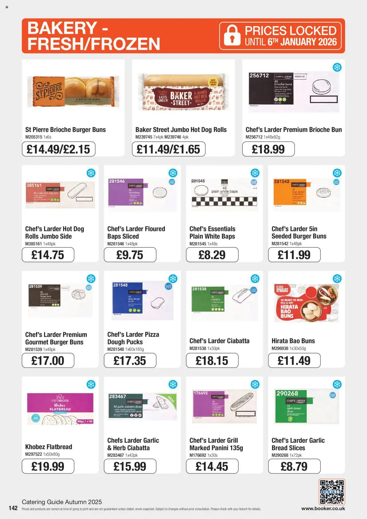 {H1} | Page: 142 | Products: Burger, Pizza, Garlic bread, Bakery