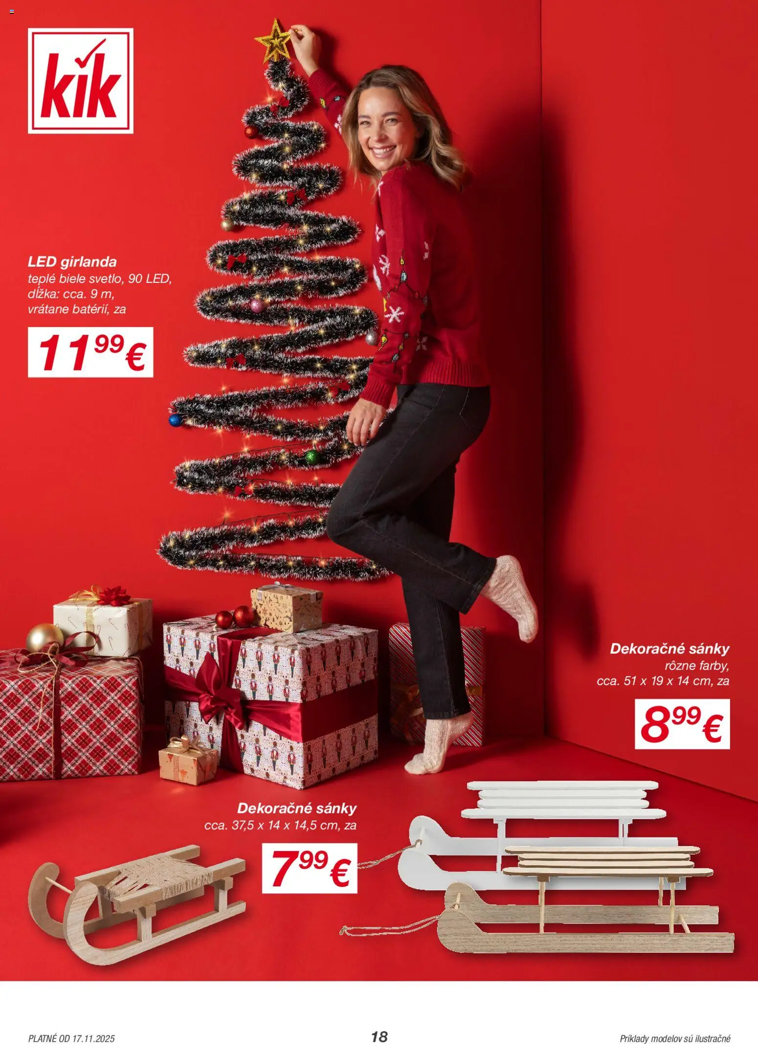 Nové Kik akcie – leták je platný od 17.11.2025 | Strana: 18 | Produkty: Led