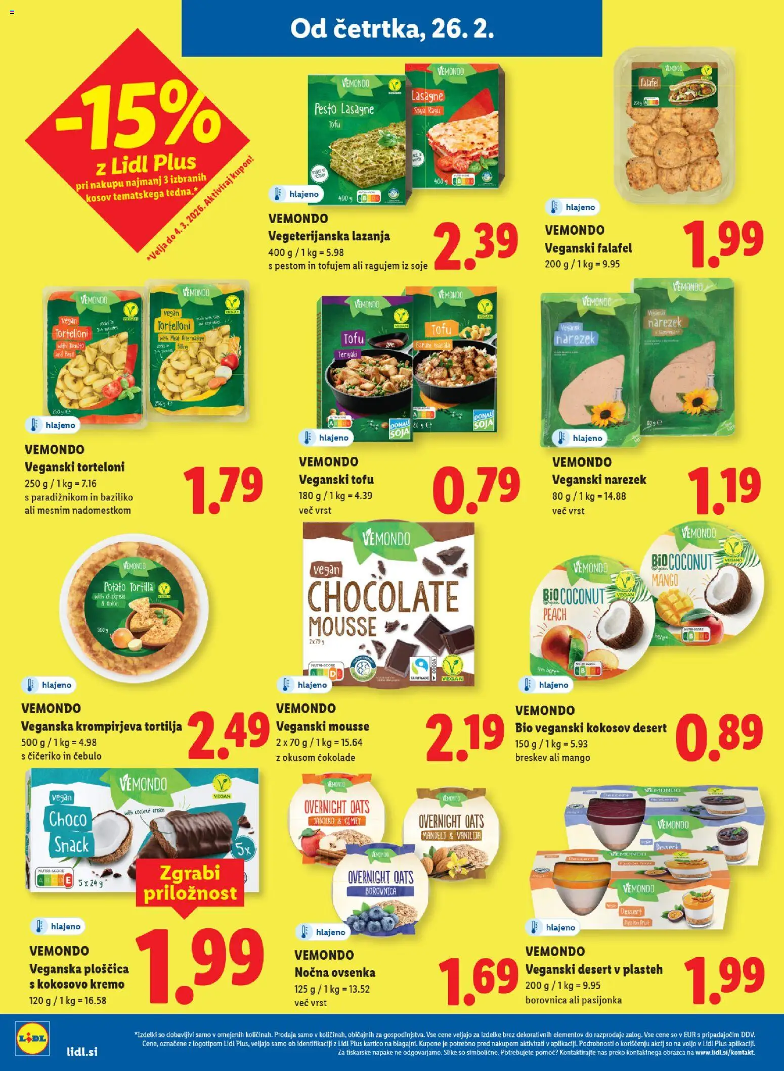 Novi Lidl katalog ponudbe – veljaven od 26.02.2026 | Stran: 14 | Izdelki: Torteloni, Narezek, Pesto, Mango