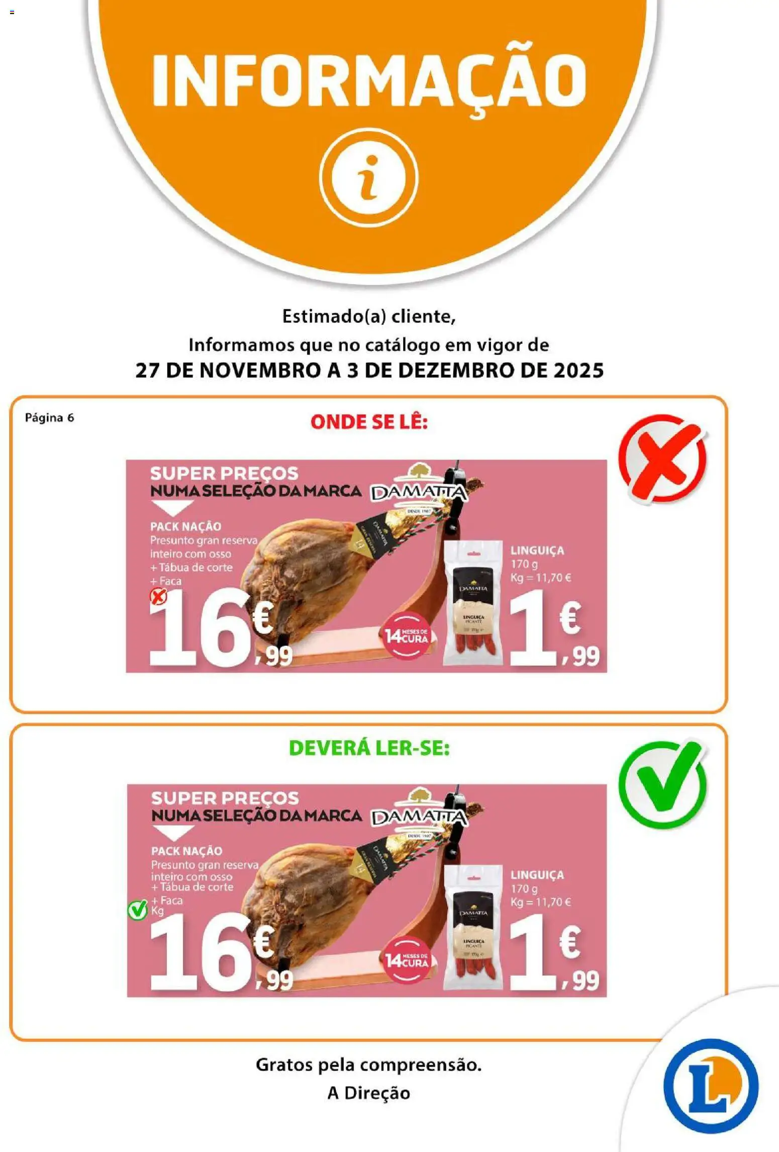E.Leclerc folheto │ válido de 27.11.2025 | Página: 37 | Produtos: Tábua, Faca, Linguiça, Presunto