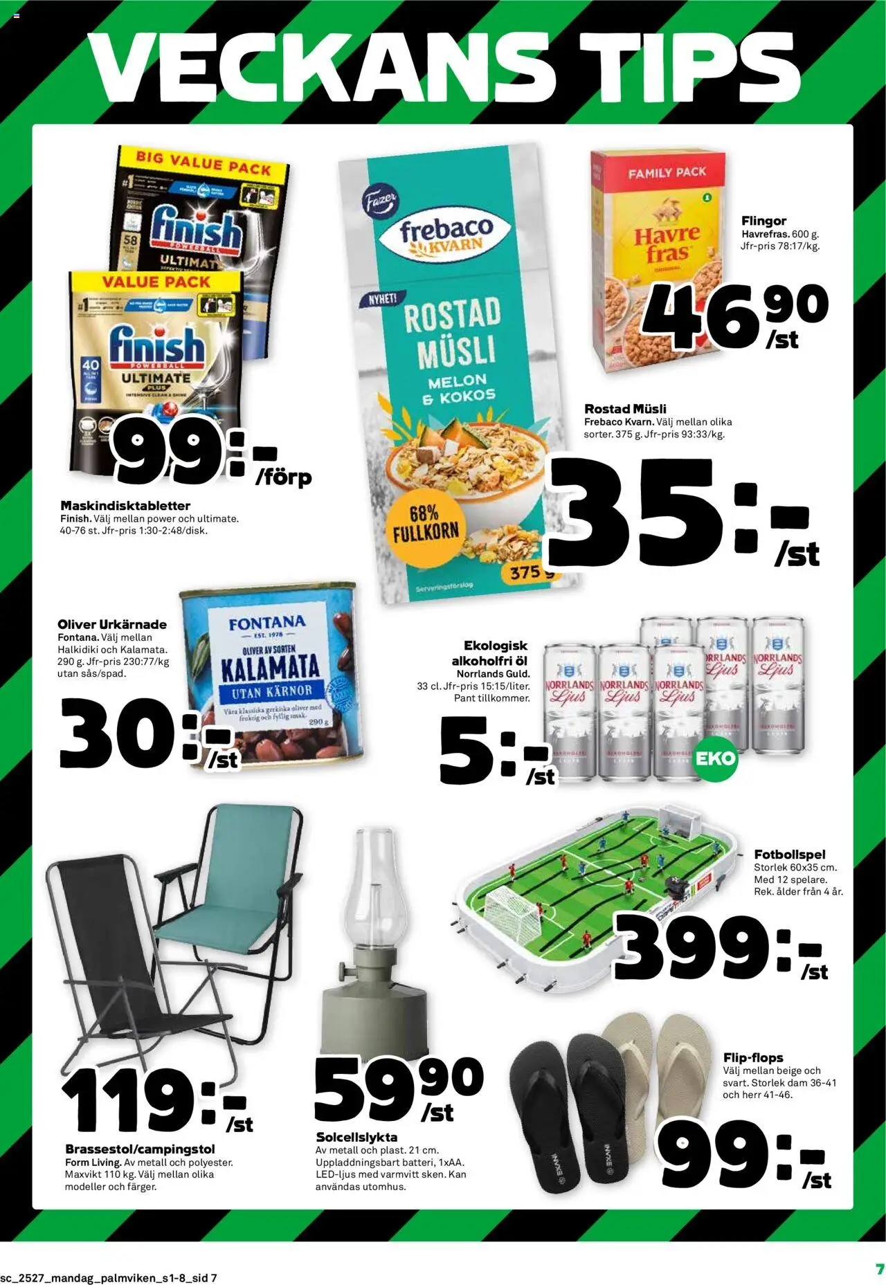 Stora Coop reklamblad aktuell från 30.06.2025 | Sida: 7 | Produkter: Musli, Oliver, Öl, Ljus