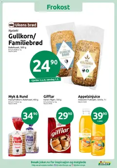 Forhåndsvisning av Joker kundeavis gyldig fra 17.02.2026 | Side: 6 | Produkter: Brød, Juice, Осушувач повітря, Суміш дитяча