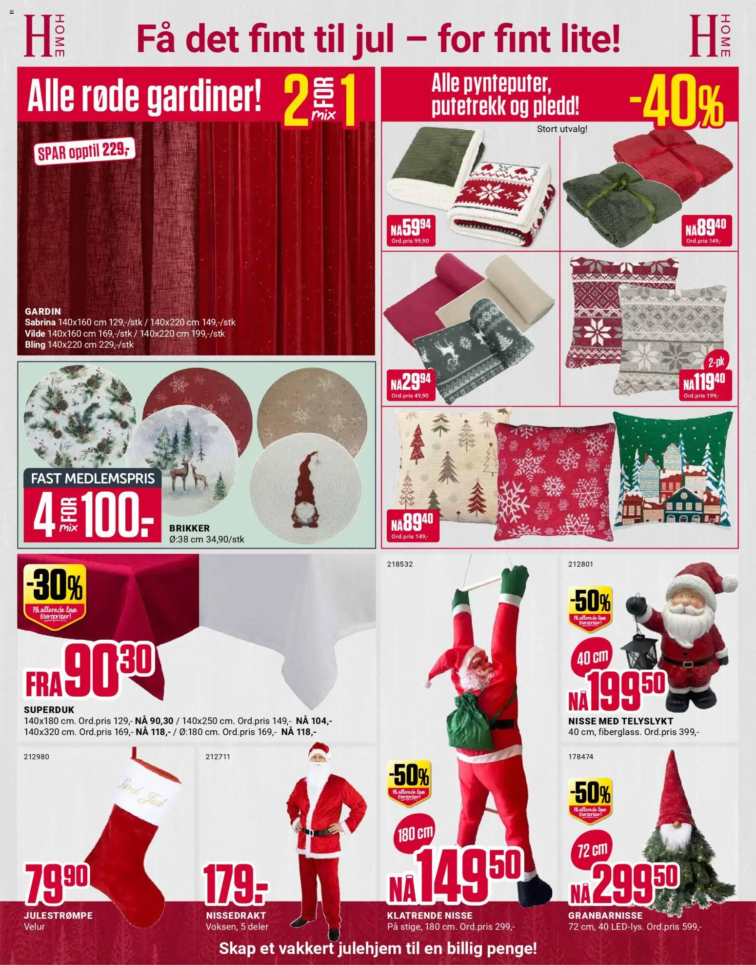 {H1} | Side: 9 | Produkter: Pledd, Gardiner, Putetrekk