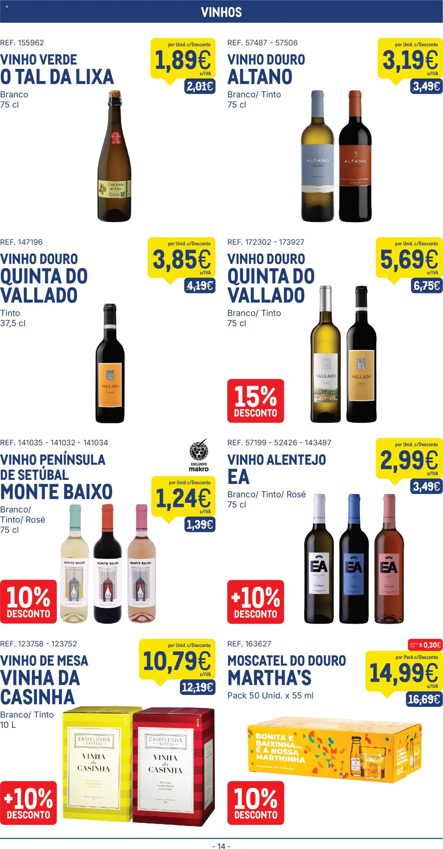 Makro folheto │ válido de 27.01.2026 | Página: 14 | Produtos: Lixa, Mesa, Vinho, Vinho tinto