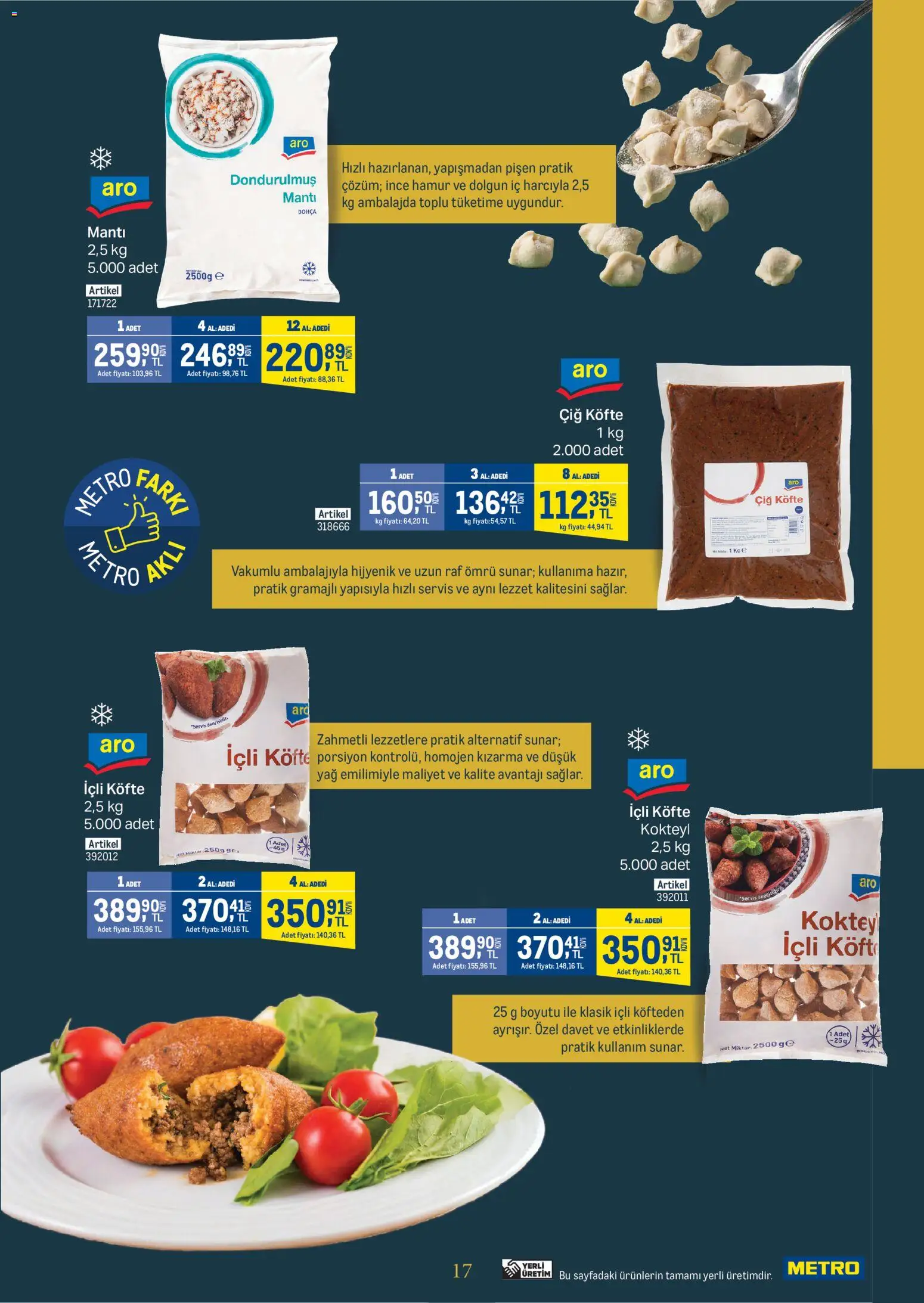 Metro - Kurum ve İşletme Mutfakları - 25.02.2026 tarihinden itibaren geçerlidir | Sayfa: 17 | Ürünler: Raf, Yağ