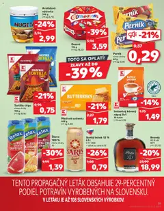 Kaufland SK akciós ujság - amely érvényes a következő dátumtól: 31.07.2025 | Oldal: 75 | Termékek: Chips, Tortilla, Répa, Grapefruit