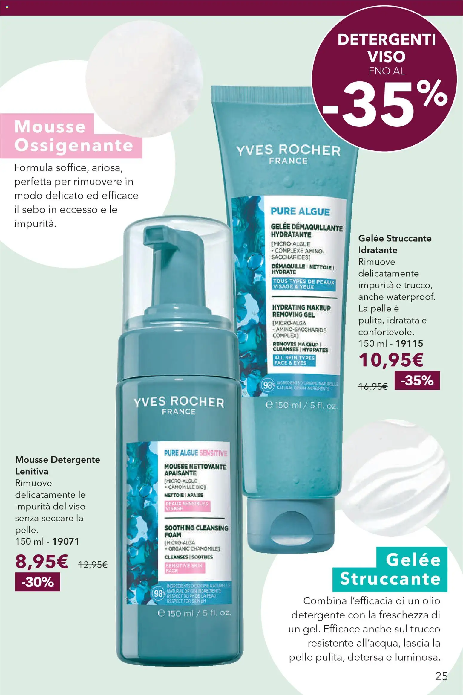 Volantino Yves Rocher del 30.01.2026 | Pagina: 25 | Prodotti: Struccante, Detergente, Olio, Trucco