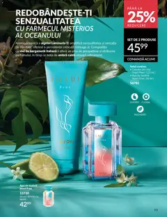 Ofertele Avon valabile de la 01.03.2026 | Pagină: 95 | Produse: Body, Toaletă, Apă de toaletă, Ulei