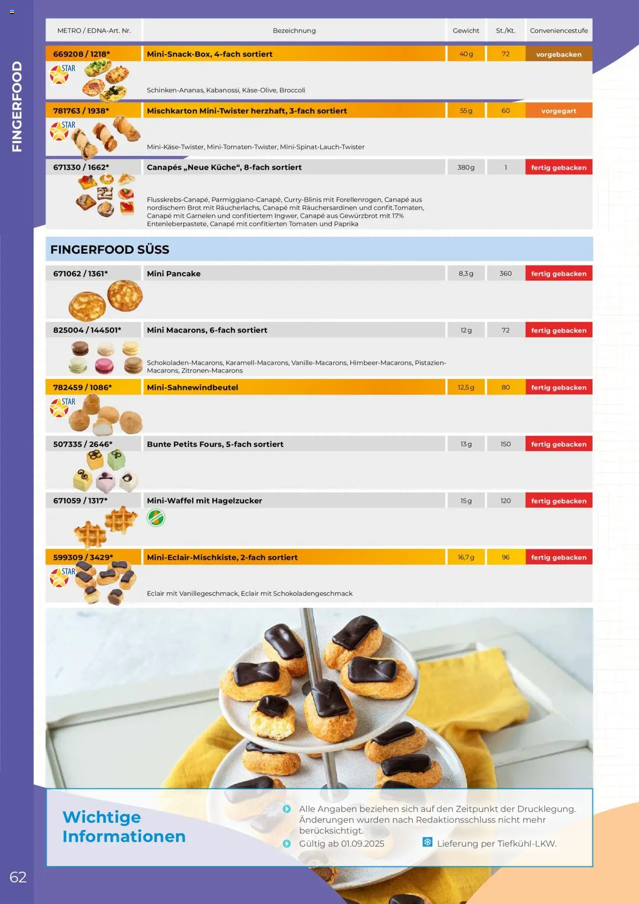 Metro  Edna Foodservice – gültig ab 01.10.2025 | Seite: 62 | Produkte: Gewicht, Tomaten, Garnelen, Brot