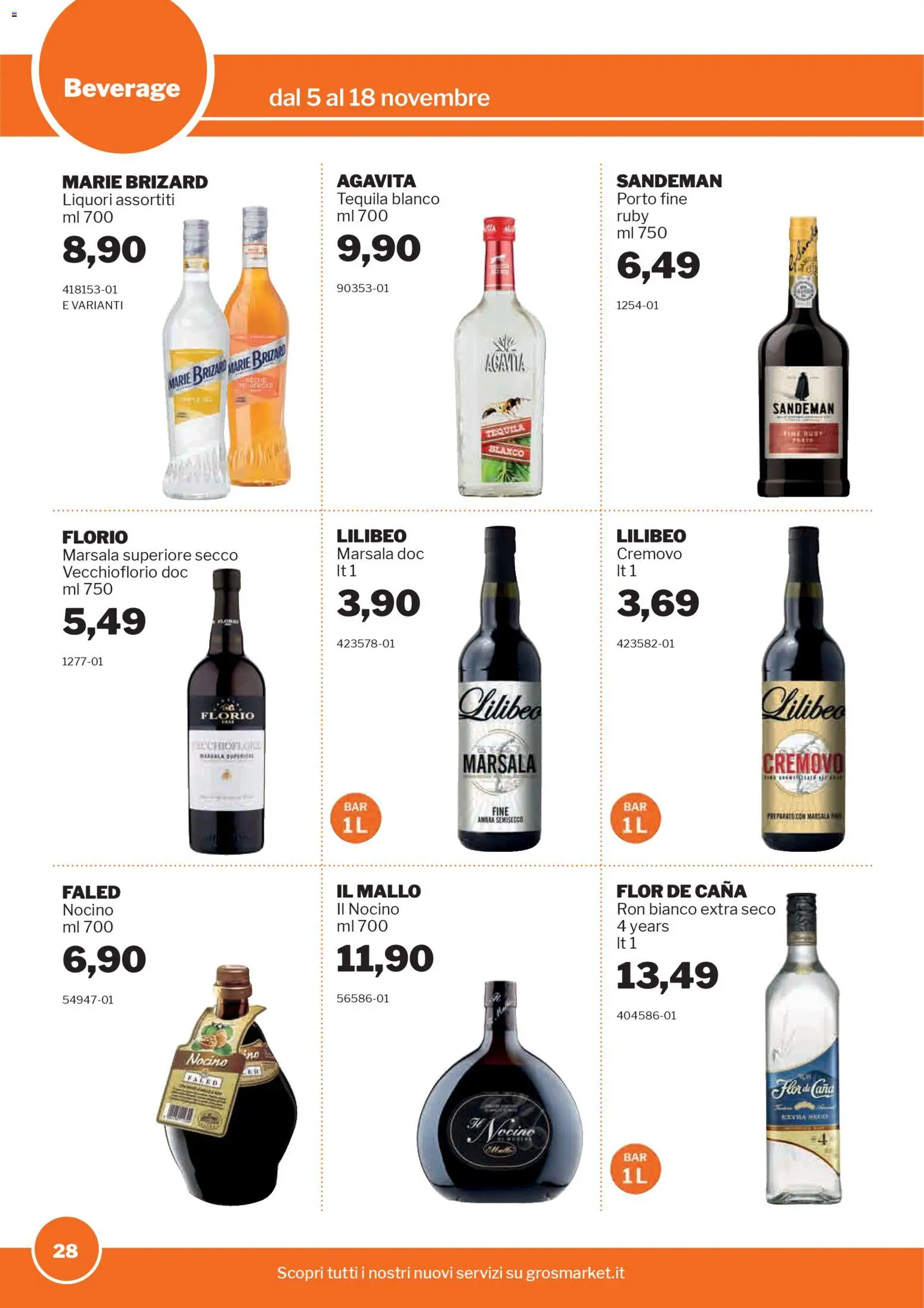 Volantino Sogegross del 05.11.2025 | Pagina: 28 | Prodotti: Tequila