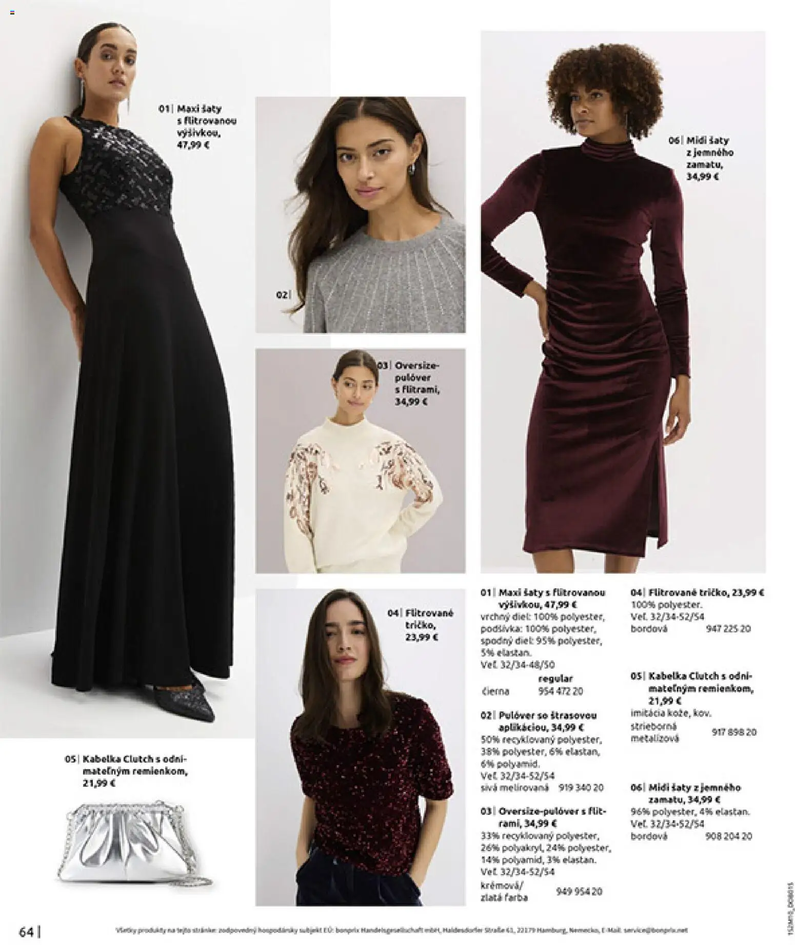 Nové Bonprix akcie – leták je platný od 24.11.2025 | Strana: 66 | Produkty: Šaty, Kabelka