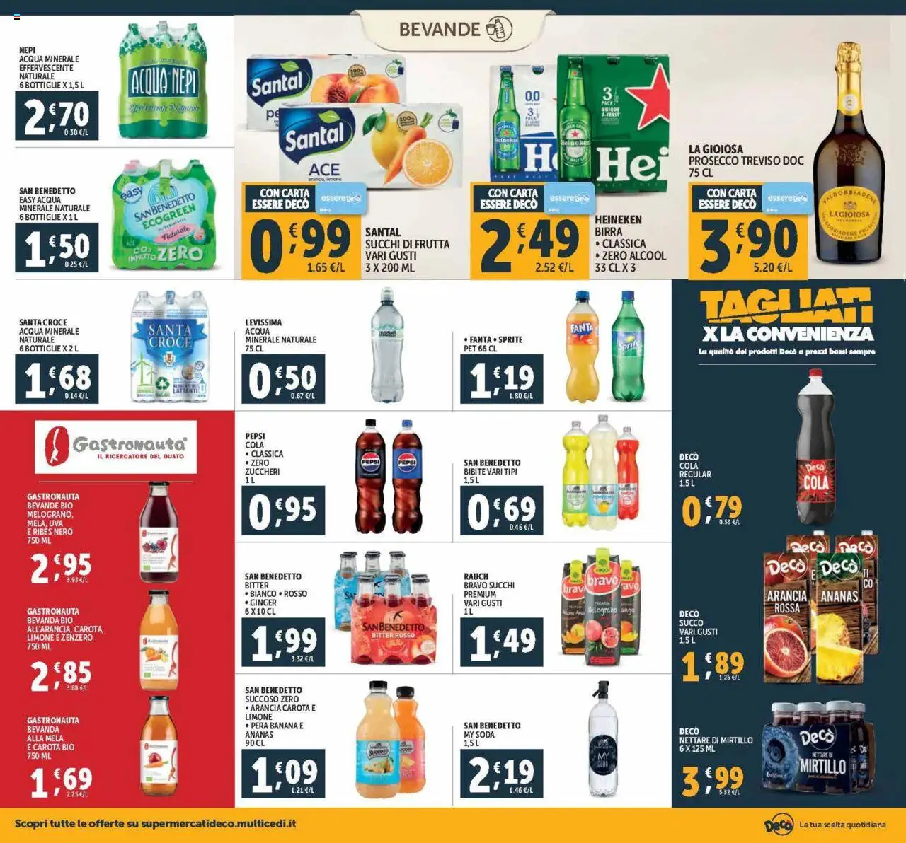 Volantino Decò del 03.10.2025 | Pagina: 16 | Prodotti: Birra, Frutta, Heineken, Pepsi