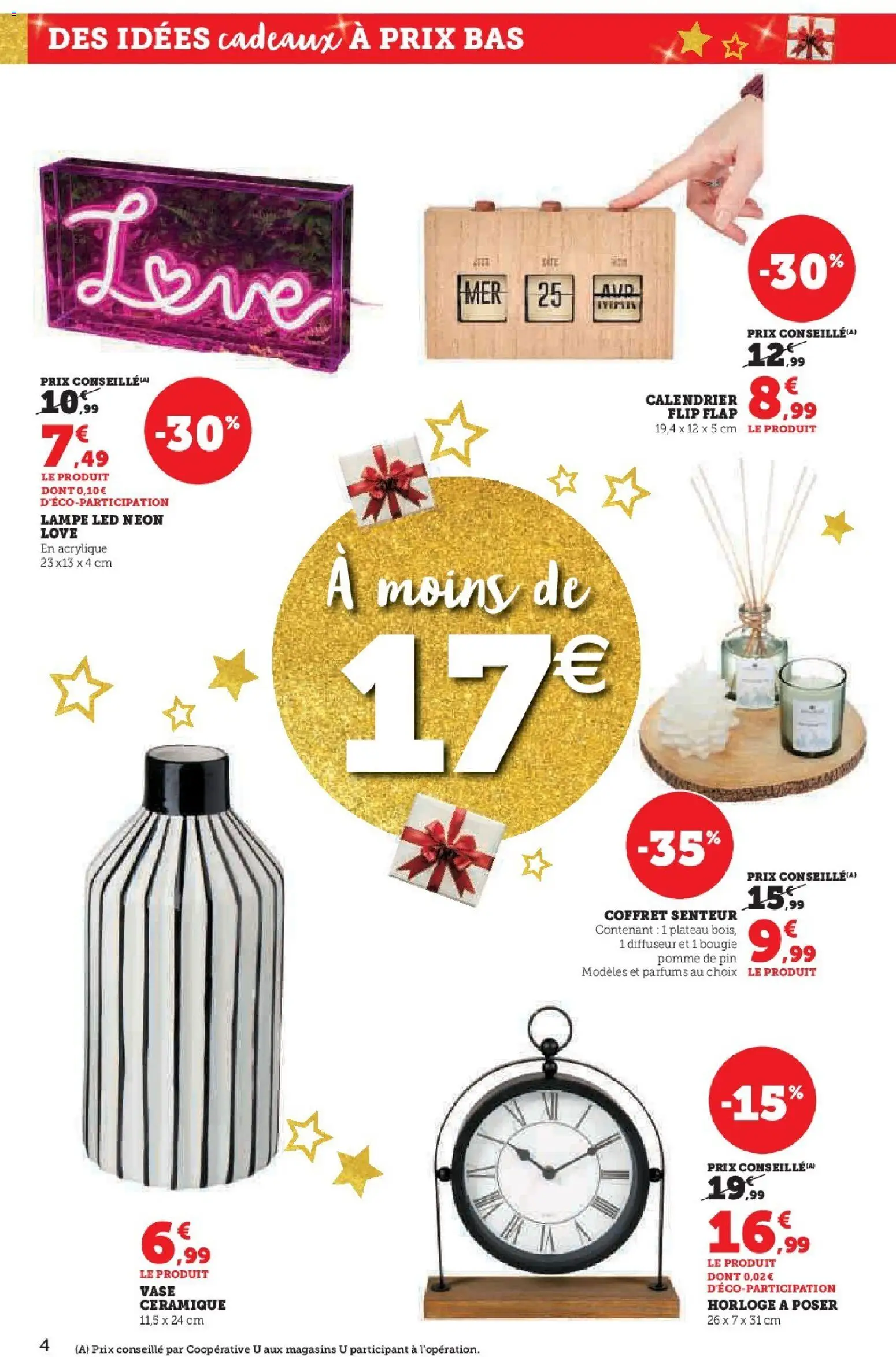 {H1} | Page: 4 | Produits: Calendrier, Diffuseur, Vase, Lampe