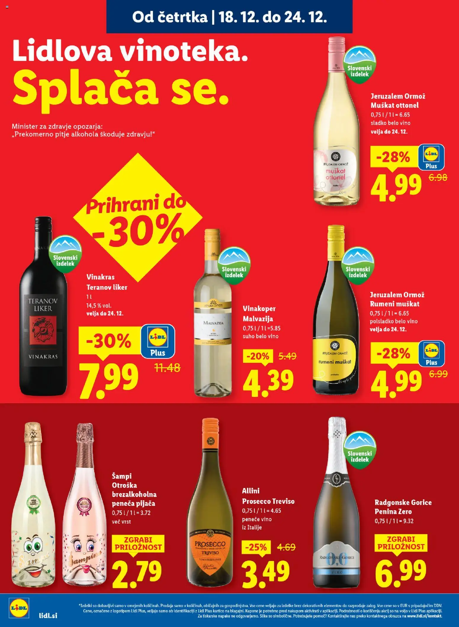 Novi Lidl katalog ponudbe – veljaven od 18.12.2025 | Stran: 16 | Izdelki: Penina, Vino