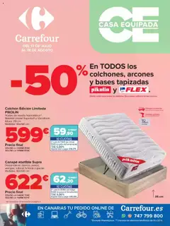 Vista previa Carrefour Equipa tu vivienda Colchones válido desde el 17.07.2025