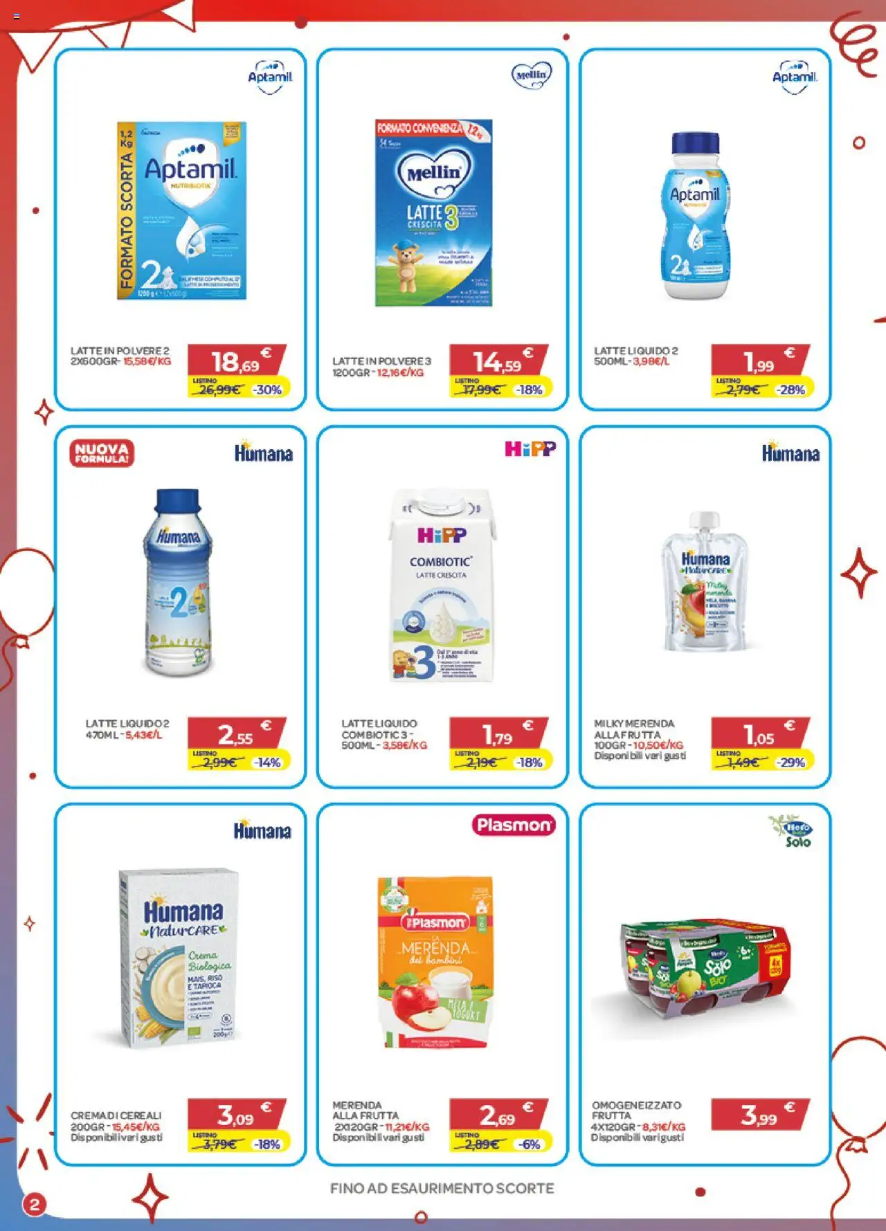 Volantino Bimbo store del 02.10.2025 | Pagina: 2 | Prodotti: Crema, Riso, Frutta, Latte