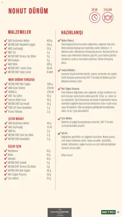 Metro Sokak Lezzetleri - 13.06.2025 tarihinden itibaren geçerlidir | Sayfa: 19 | Ürünler: Karabiber, Soğan, Limon, Dereotu