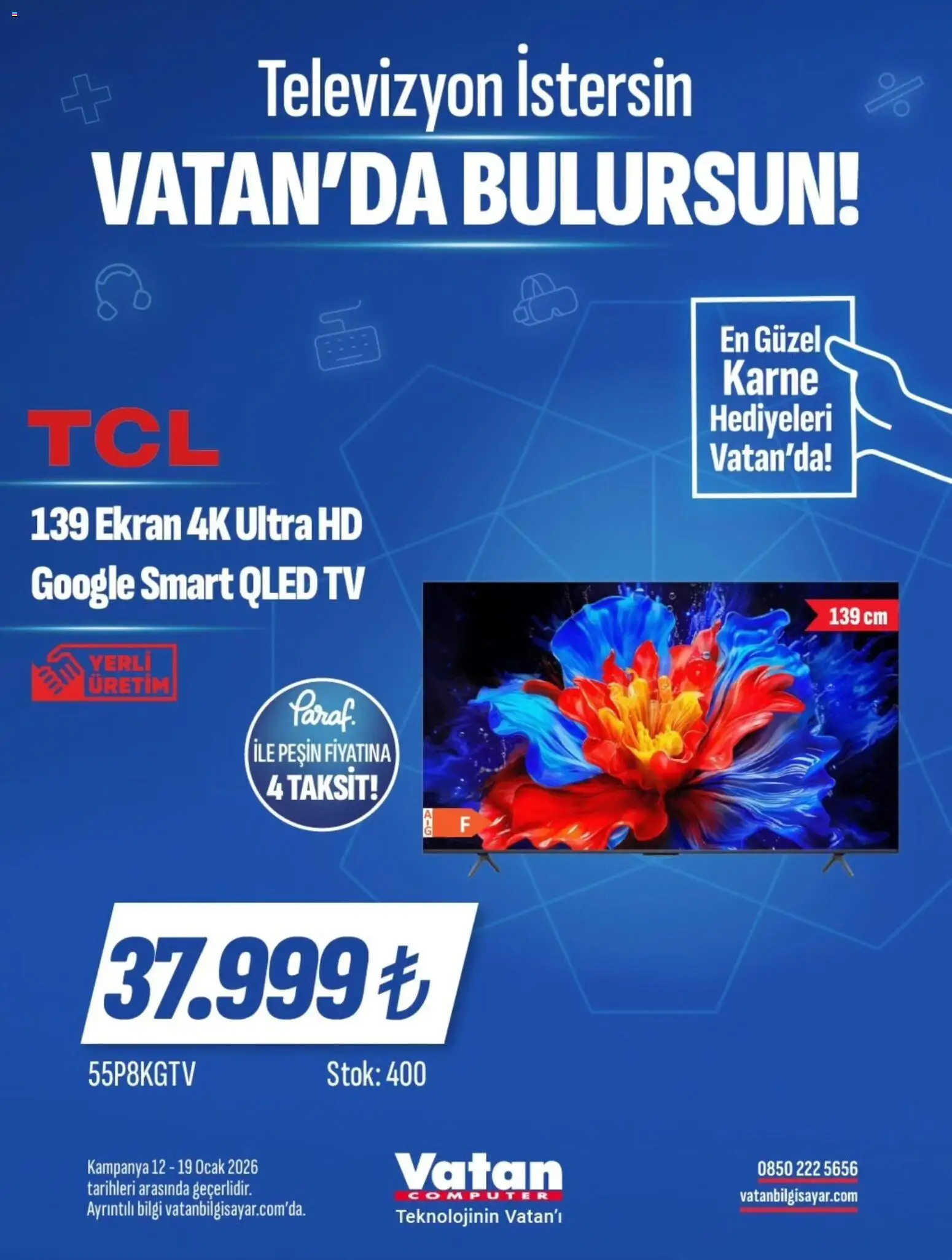 Vatan Bilgisayar İndirim - 12.01.2026 tarihinden itibaren geçerlidir | Sayfa: 10 | Ürünler: TV, Televizyon, Ocak