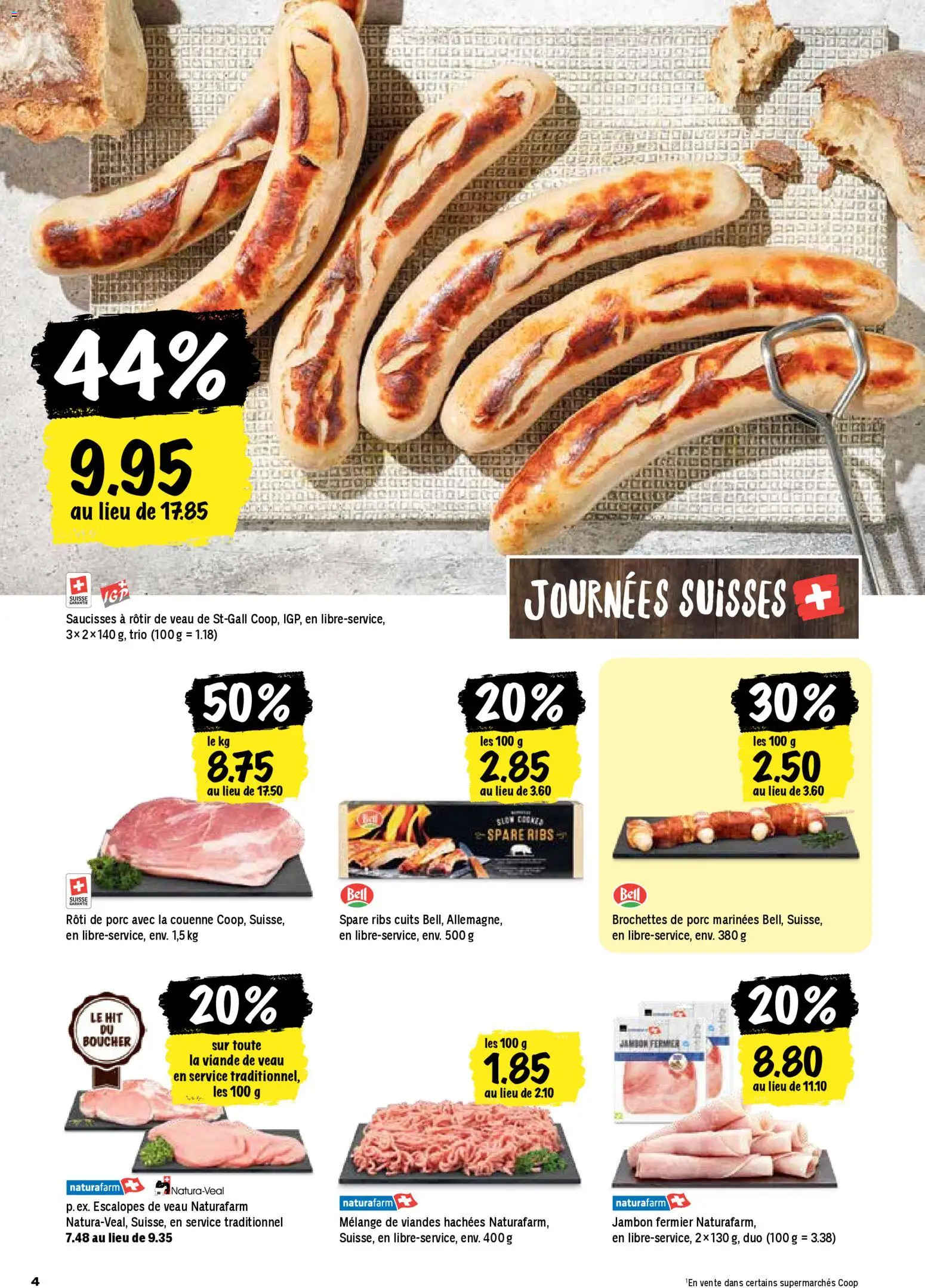 Coop aktionen FR – gültig ab 23.04.2026 | Seite: 4 | Produkte: Spare Ribs