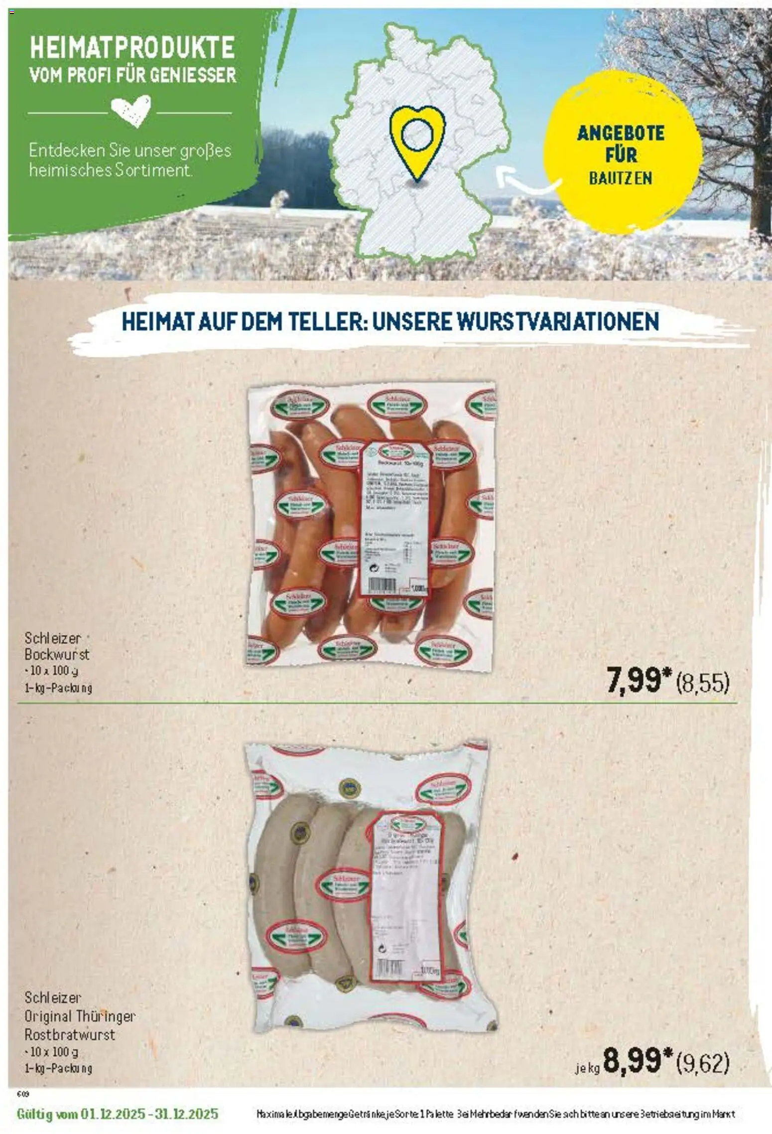 Metro Regionaler Flyer – gültig ab 01.12.2025 | Seite: 37 | Produkte: Bockwurst