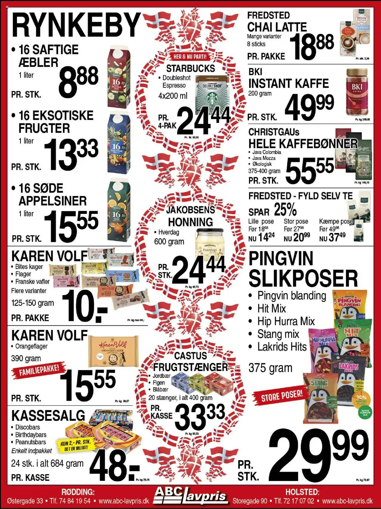 Abc Lavpris tilbudsavis – gyldig fra 03.09.2025 | Side: 7 | Produkter: Appelsiner, Lakrids, Honning, Flager