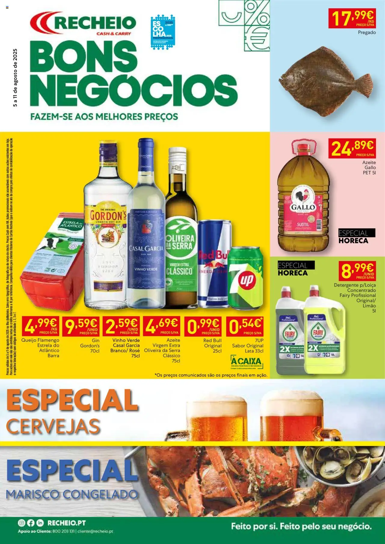 Recheio folheto Madeira │ válido de 05.08.2025 | Página: 1 | Produtos: Azeite, Detergente, Queijo, Vinho
