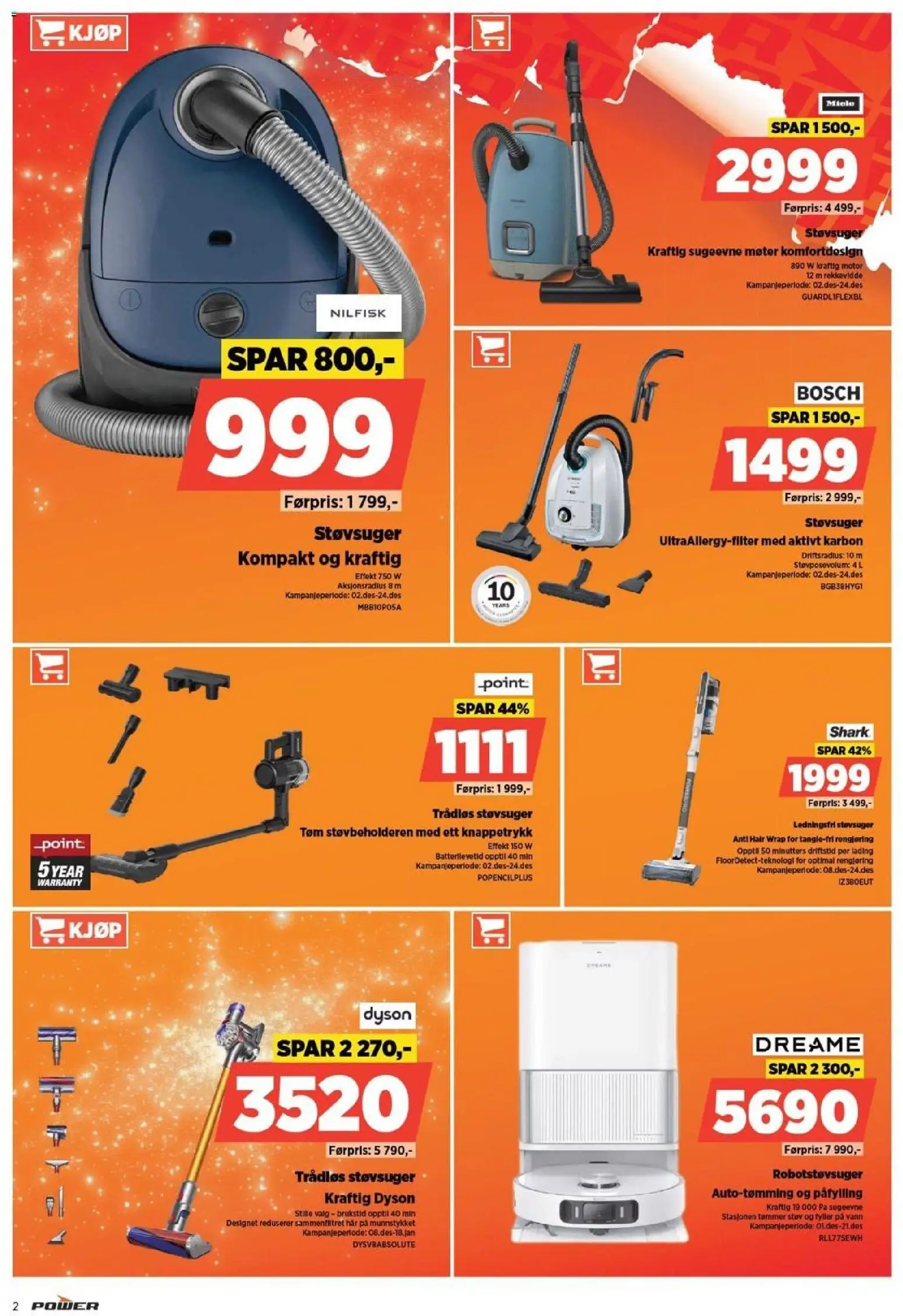 {H1} | Side: 2 | Produkter: Robotstøvsuger, Støvsuger, Суміш дитяча, Вермішель