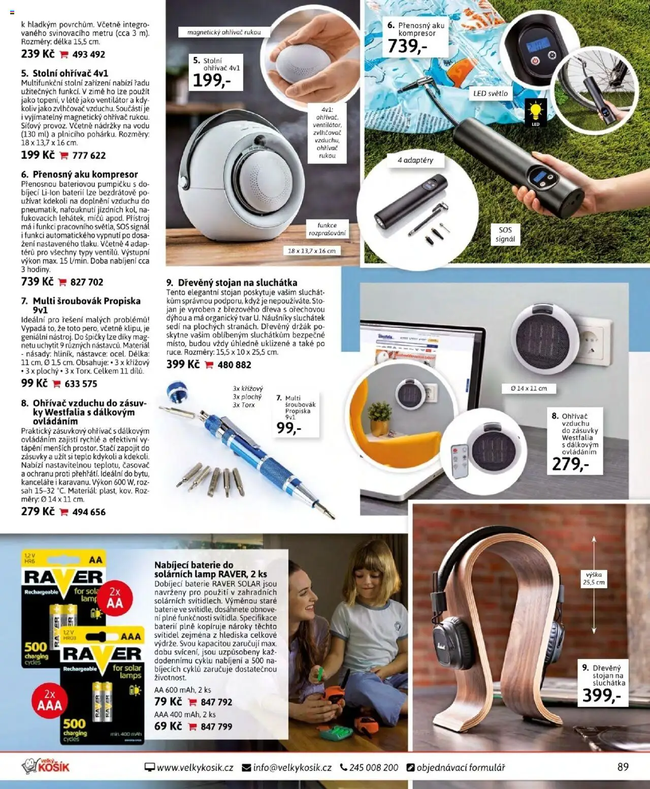 Velký Košík katalog říjen od 01.10.2025 | Strana: 89 | Produkty: Šroubovák, Časovač, Baterie, LED světlo