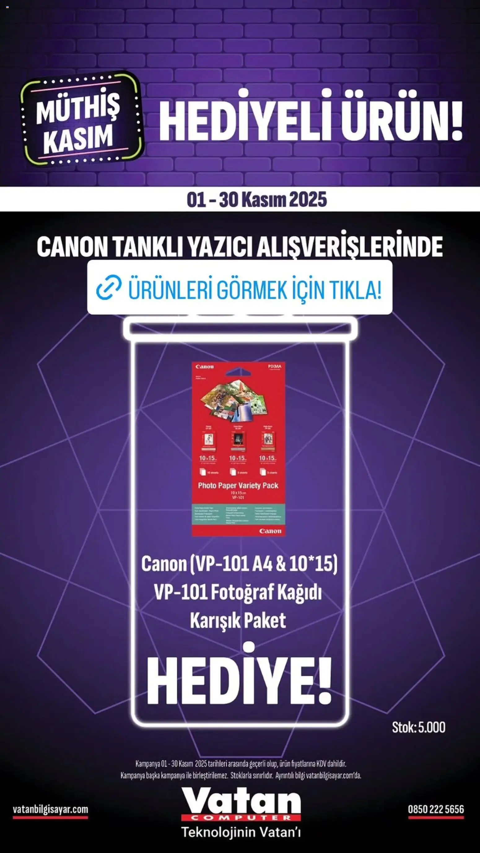 Vatan Bilgisayar Black Friday - 01.11.2025 tarihinden itibaren geçerlidir | Sayfa: 7 | Ürünler: Yazıcı