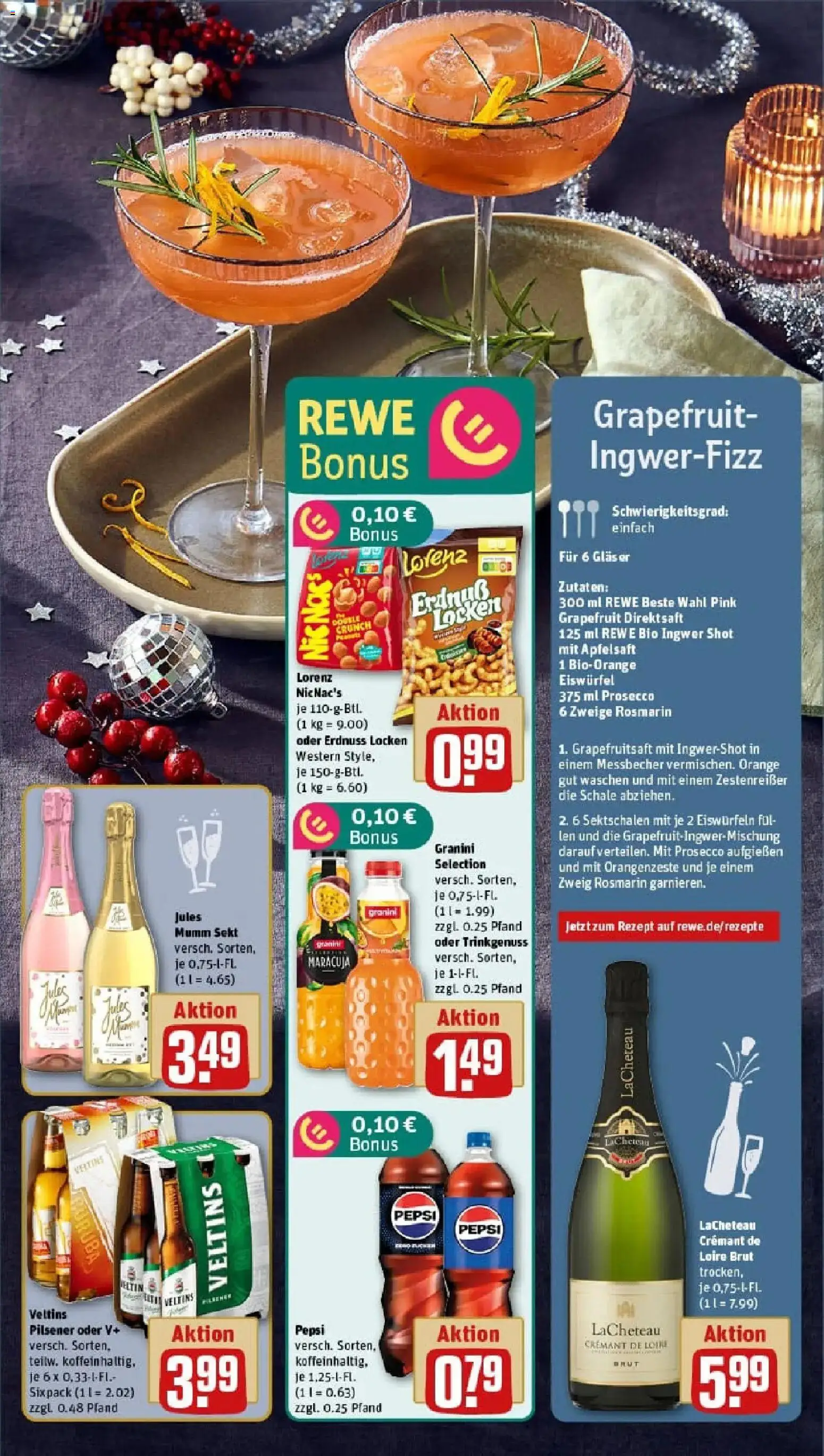 Rewe prospekt Bremen/Radio Bremen	 – gültig ab 22.12.2025 | Seite: 5 | Produkte: Sekt, Jules mumm, Granini, Veltins