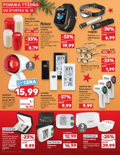 Kaufland leták platný od 18.12.2025 | Strana: 64 | Produkty: Monitor, Lampa, Bezdotykový teplomer, Inteligentné hodinky