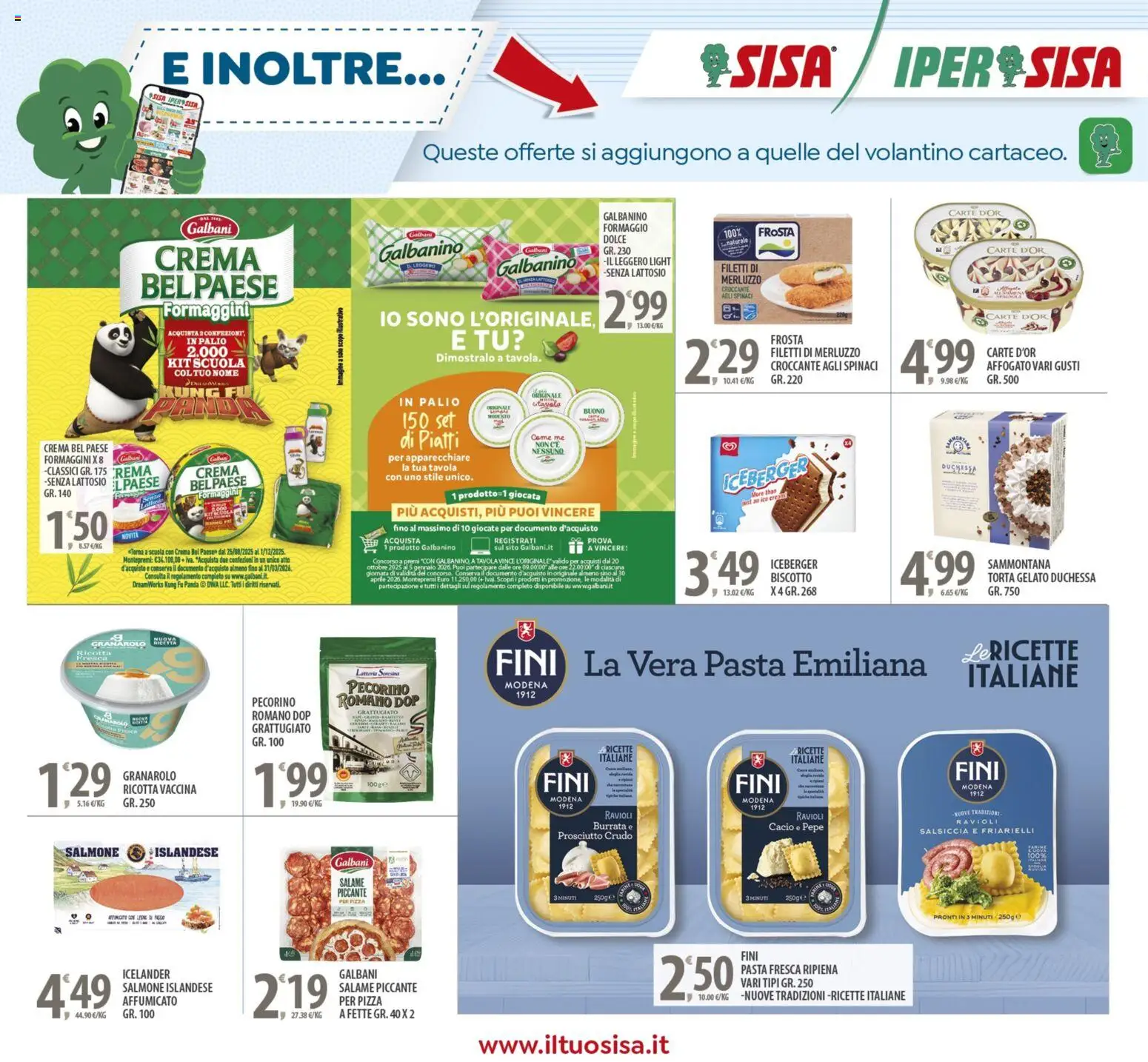 Volantino SISA del 04.11.2025 | Pagina: 17 | Prodotti: Prosciutto Crudo, Uova, Salame, Formaggio