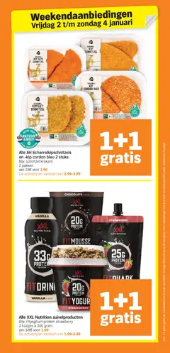 Albert Heijn - Folder week 1 - Voorbeeld van een folder van Albert Heijn, geldig van 27.12.2025 | Pagina: 37 | Producten: Kan, Schnitzel, Irish whiskey, Kip