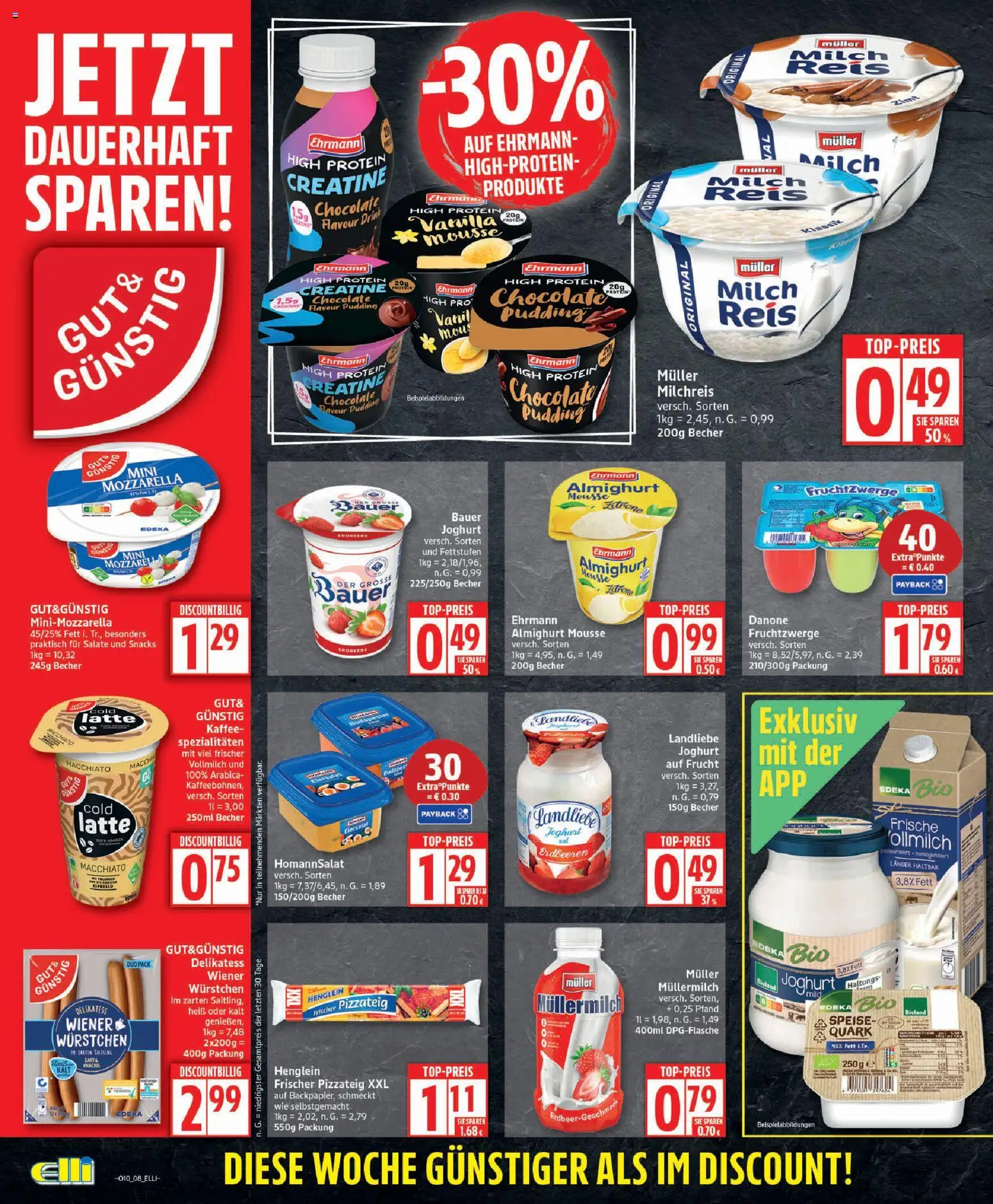 Elli Markt Prospekt 	 – gültig ab 02.03.2026 | Seite: 8 | Produkte: Milch, Kaffee, Müllermilch, Erdbeeren