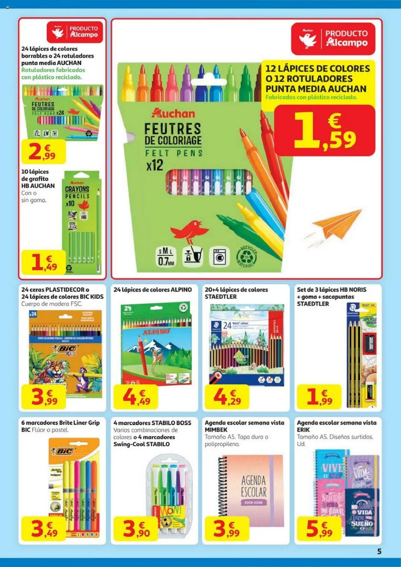 Alcampo - SST catalan  │ válido desde el 14.08.2025 | Página: 5 | Productos: Sacapuntas