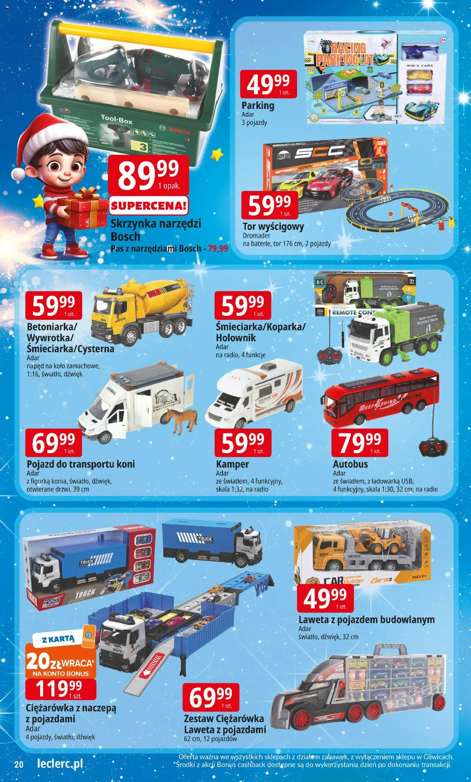 E.Leclerc Gazetka - Warszawa Bielany zabawki od 12.11.2025 | Strona: 19 | Produkty: Karta, Radio, Ładowarka